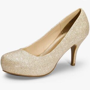 Gold Sparkle Heels